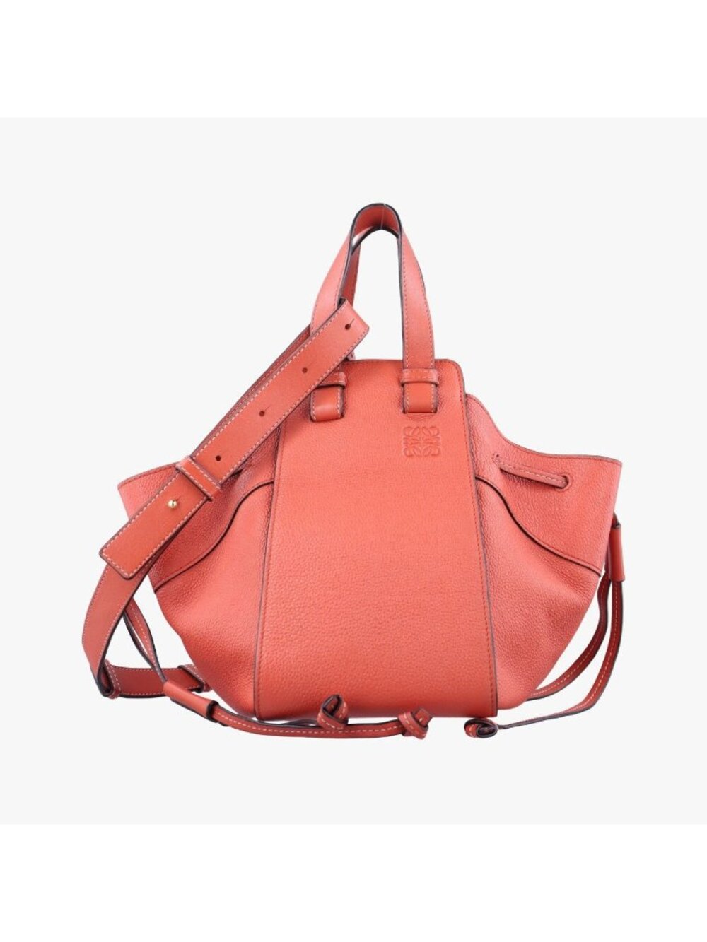 Loewe Hammock Orange Leather 06 Shoulder Bag